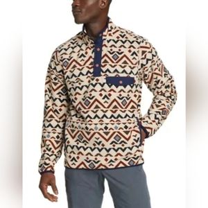 Men's Eddie Bauer Chutes Snap Mock Putty Supersoft Microfleece warm & comf